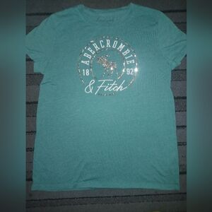 LIKE NEW Abercrombie & Fitch Teal Graphic Tee